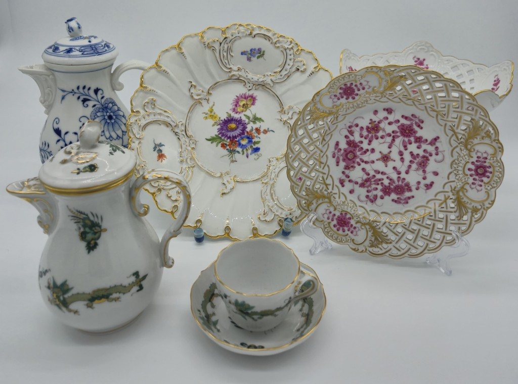 Meissen Porzellan — verschiedene Dekore